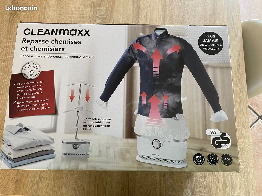 Cleanmaxx repasse chemises et chemisiers Électroménager