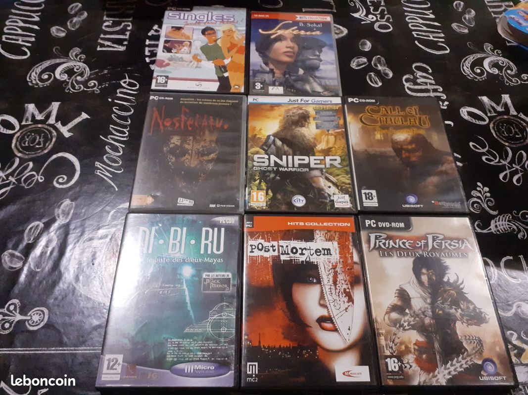 Lot De CD-ROM Pour PC - Jeux/Logiciels - État Correct (Bon État)