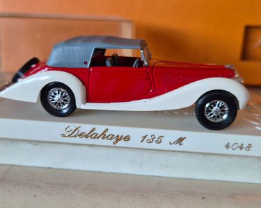 Modèle Réduit Solido Delahaye 135 Cabriolet Jaune 1935 – Échelle 1:43 – Sans Boîte