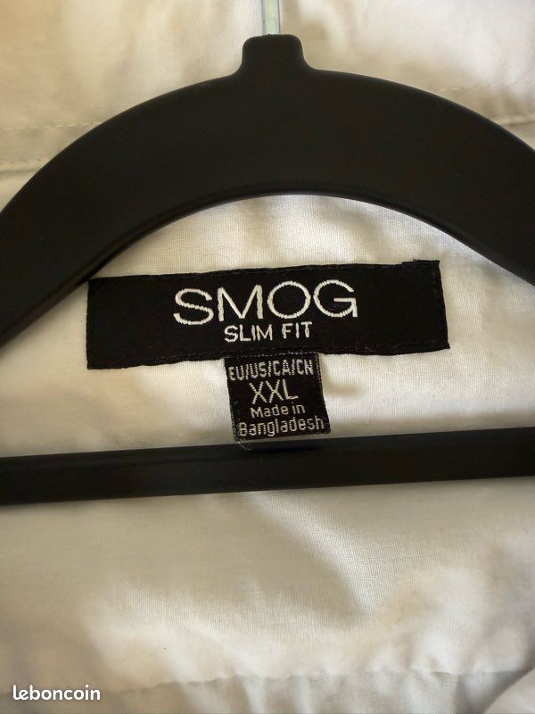 Chemise blanche slim fit Smog XXL (image 2)