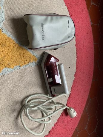 Fer à Repasser Vintage Philips Stewardess World – Avec Sac Et Notice