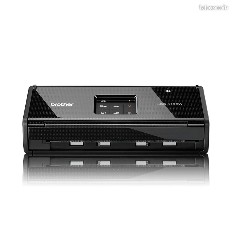 Scanner pro Brother compact ADS1100W (recto‐verso, scan carte rigide, 1200 dpi) PC/Mac, impeccable (image 6)