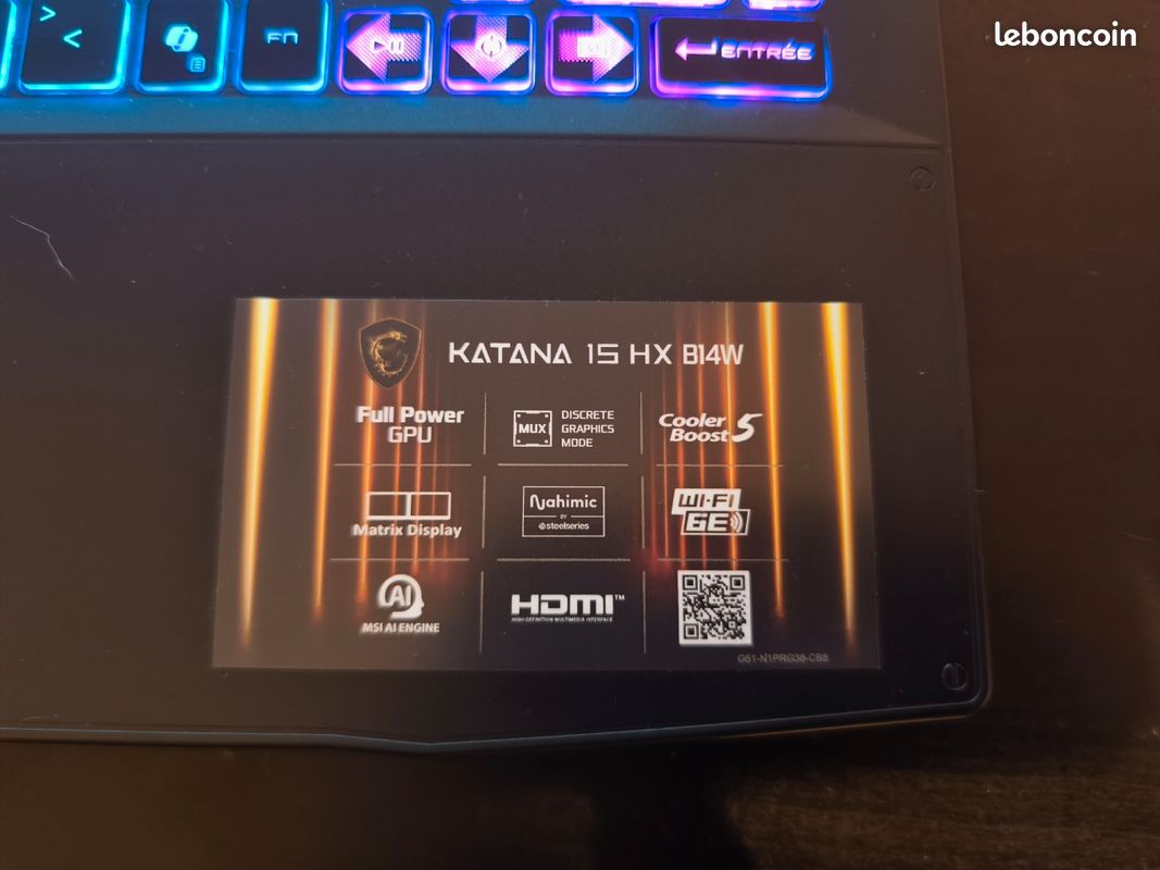 MSI katana 15 hx b14w (image 2)