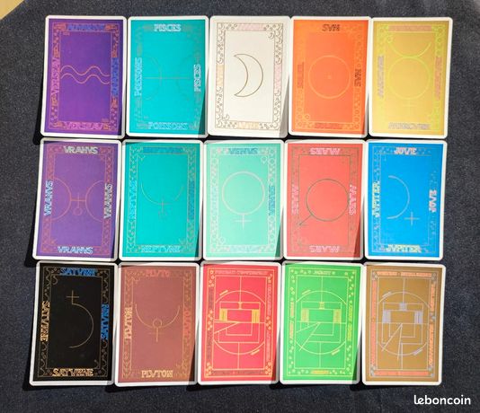 Jeu De 34 Cartes Astrologiques – Marie Delclos – édition Grimaud – Complet Et Rare