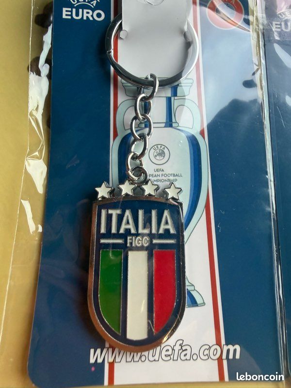 Powersell Porte-clés de poche avec anneau porte-clés, drapeau national italien en métal, accessoire pour homme et femme, idée cadeau (inscription