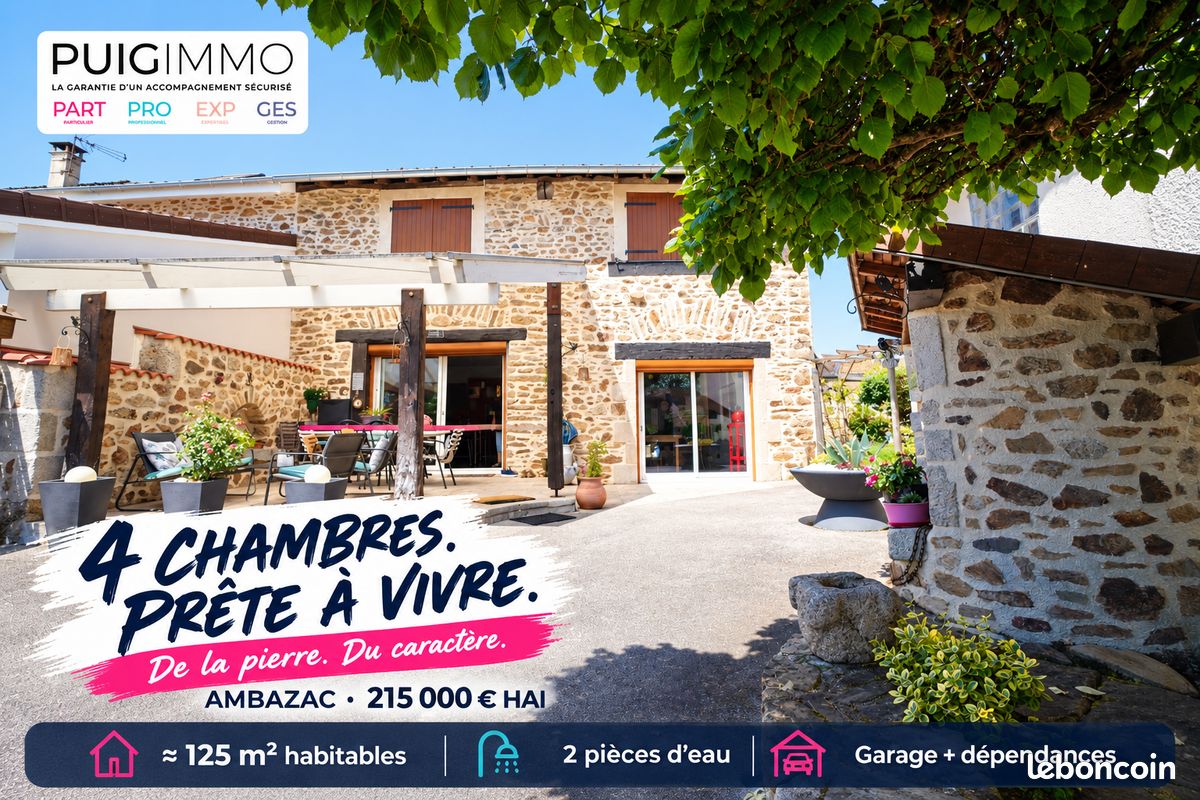 Maison 6 pièces 125 m² · à Ambazac · 125 m² · 215 000 €