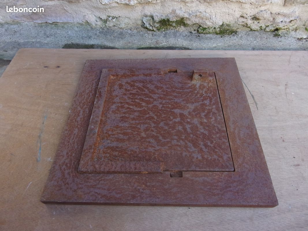 Clapet de cheminée neuf en fonte pour boisseaux 25x25 (image 3)