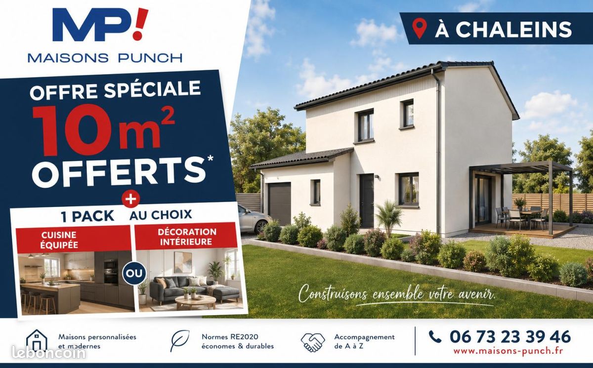 Maison 3 pièces 98 m² · à Chaleins · 98 m² · 298 000 €