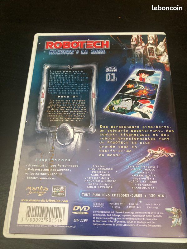 DVD « Robotech Macross » Épisodes 1 à 6 (image 2)