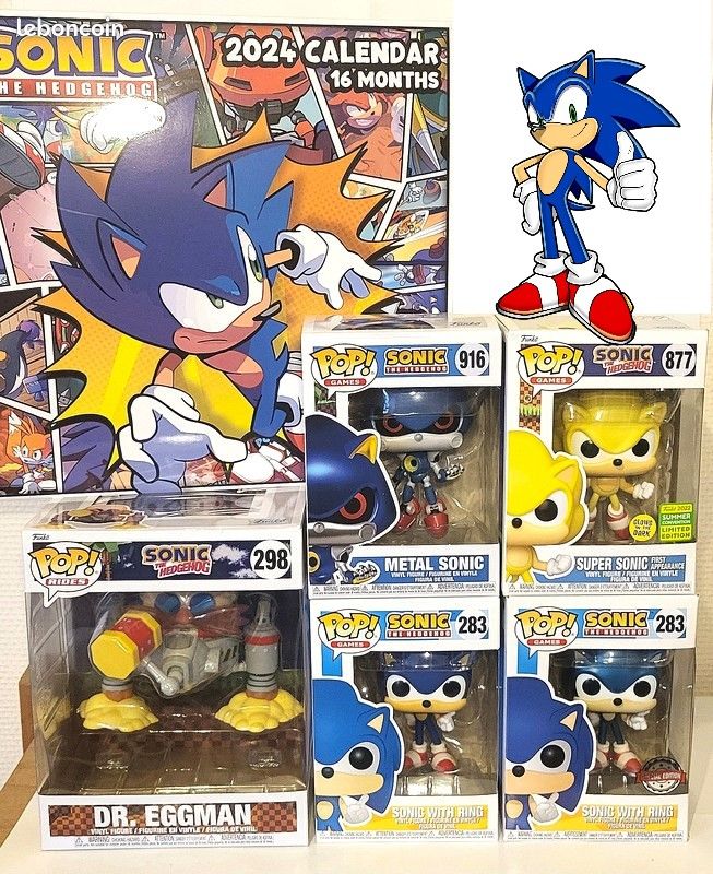 FIGURINE ARTICULÉE TOKATU Collection Sonic The Hedgehog première édition scellée neuve-RARE EUR
