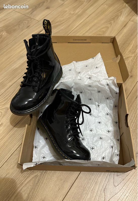 Chaussure Bottines Style Doc Martens Vernies Boots 1460 En Cuir
