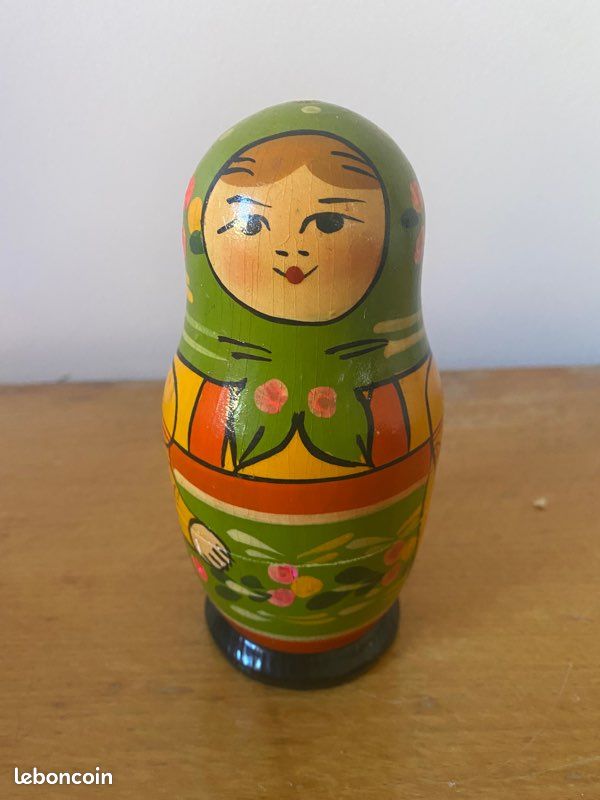 Poupée russe ancienne vintage (image 1)