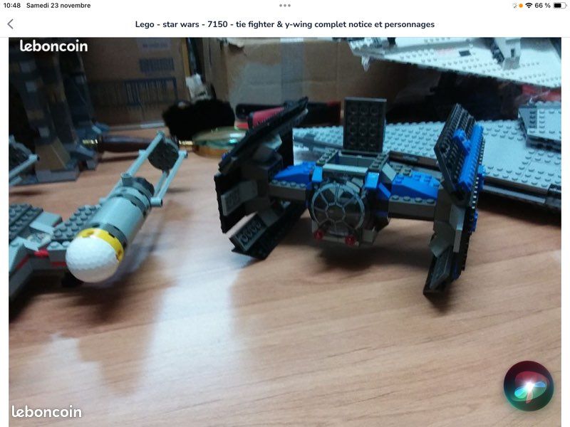 Lego - star wars - 7150 - tie fighter & y-wing complet notice et personnages (image 3)