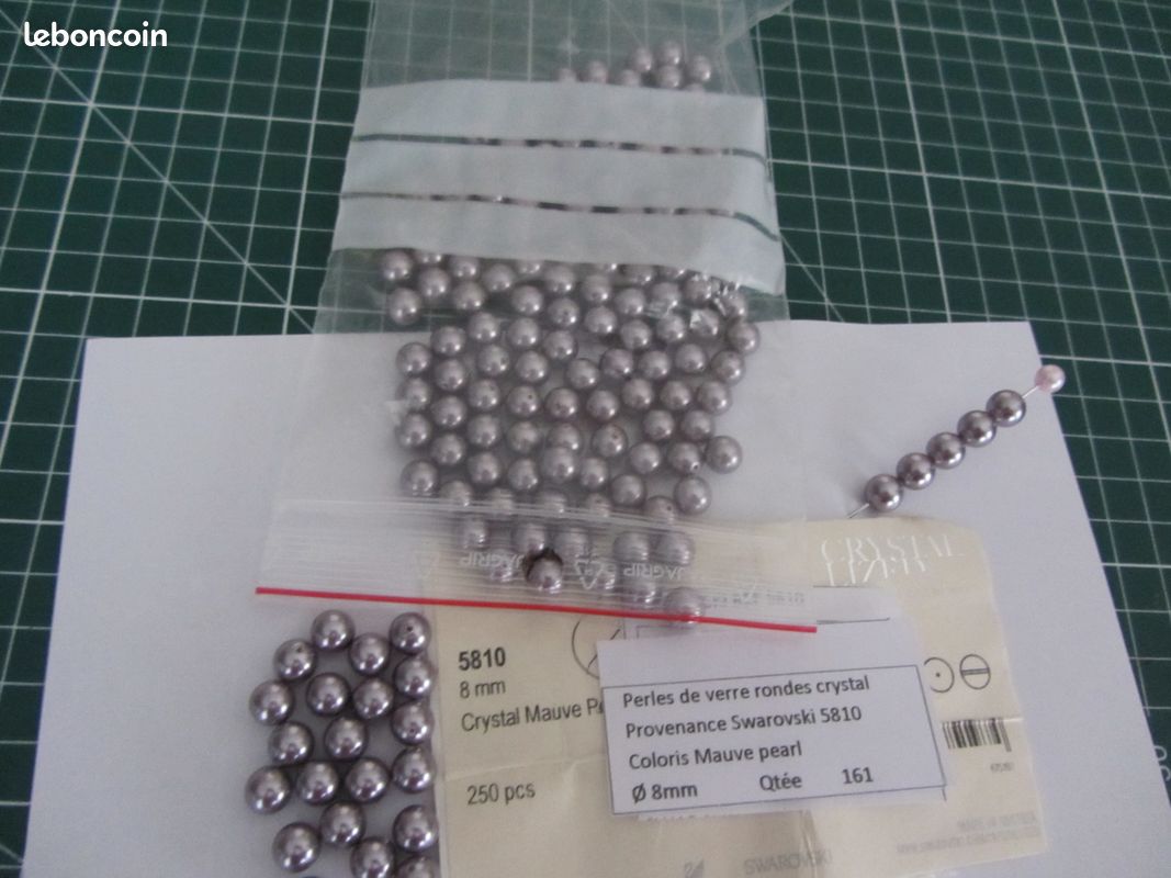Lot De 10 000 Perles Spacer En Résine - Diamètre 4 Mm - Couleur Argent - Neuf