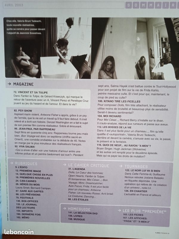 Revues Cinéma Première 2001/2008 en super état avec posters et fiches (image 18)