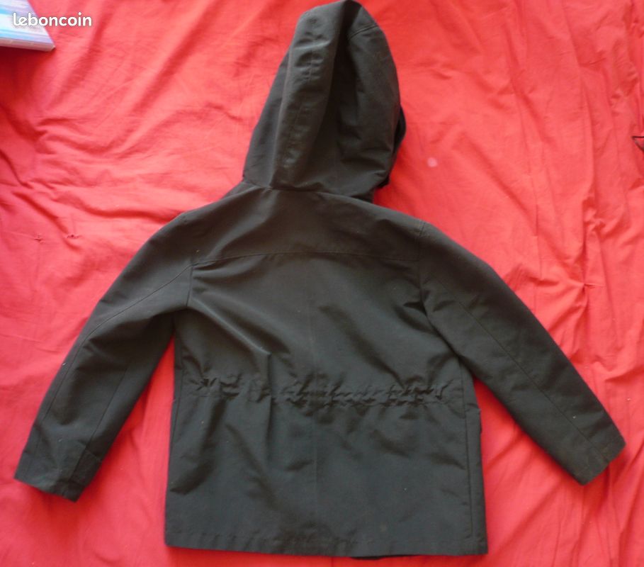 Parka bleu marine Galeries Lafayette 8 ans (image 2)