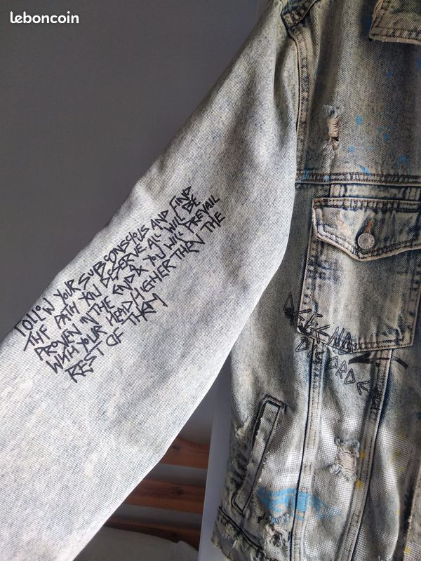 Veste En Jean Personnalisée Zara super stylee ... (image 2)