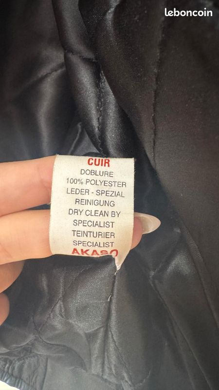 Veste en cuir veritable (image 4)