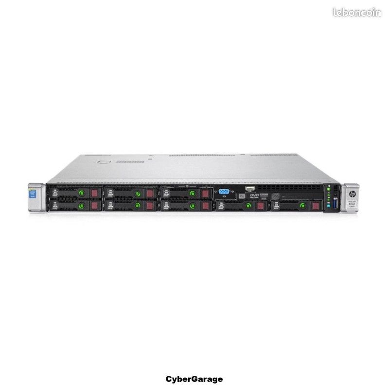 Serveur HP ProLiant DL360 Gen9, 2x Xeon E5-2650 V4, 48Go RAM, Occasion