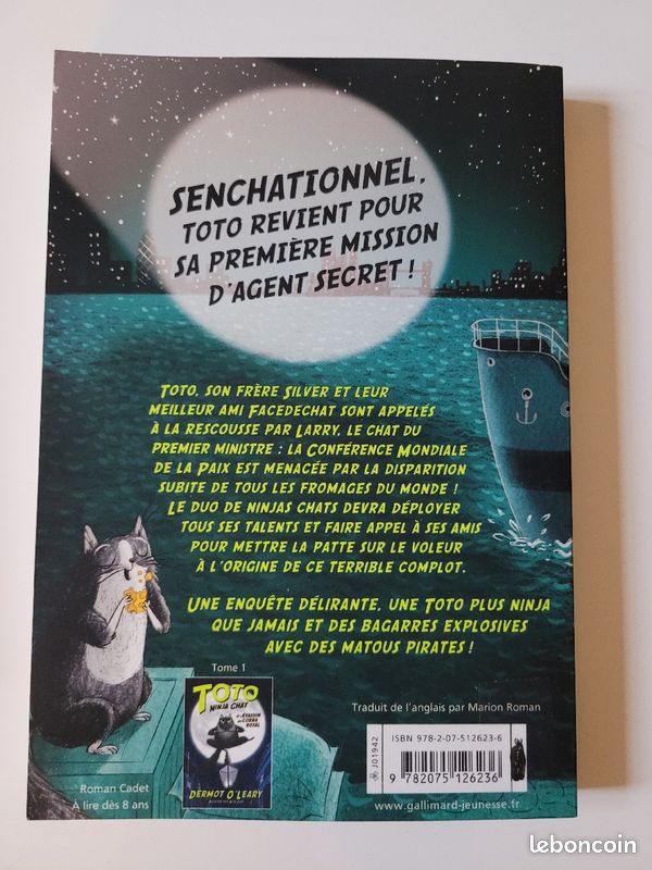 Lot 3 tomes Toto Ninja chat de Dermot O'Leary (image 5)