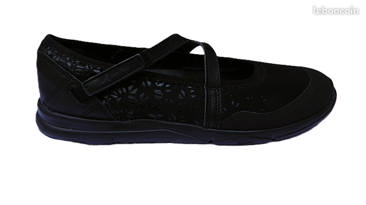 NEUVES, Ballerines de Marche Urbaine Noires DECATHLON, Ultra Légères, Confortables, et Ajustables, Pointure 42 (image 4)