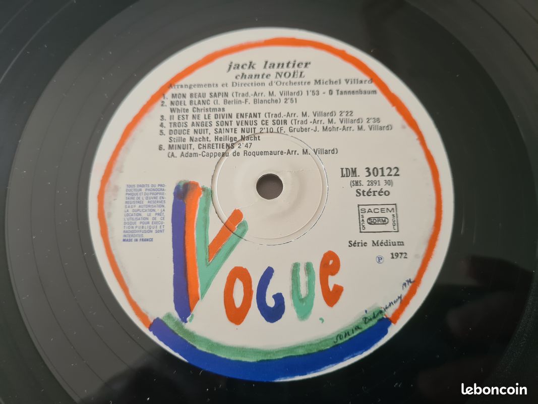 Vinyle Original de 1972 Jack Lantier chante Noel (image 3)