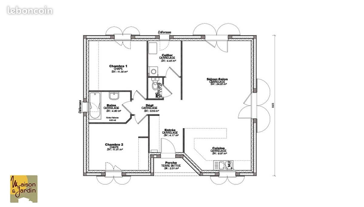 Maison 4 pièces 85 m² (image 6)