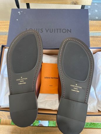 Louisvuitton Louis Vuitton Pantoufles LV Brand Diapositives pour hommes  Femmes Femmes Mode Luxe Blanc Rouge Plat Sandals Sandales