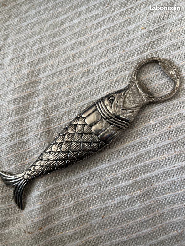 Tire-bouchon Vintage Poisson Paresseux – Ouvre-bouchon Chrome Poli