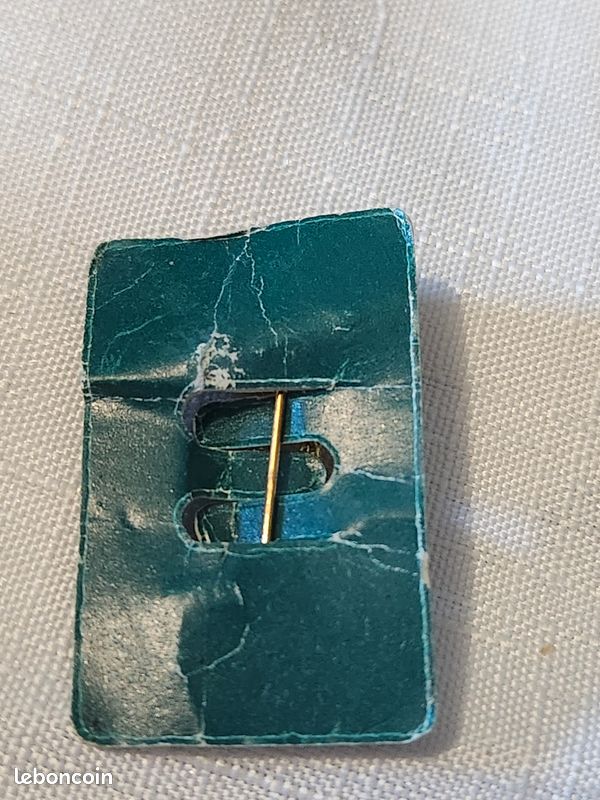 Broche Fantaisie Fleurs Métal Doré – Vintage – Occasion