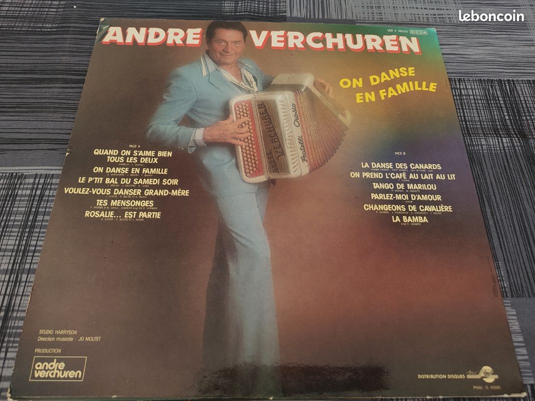 Vinyl collector rare dédicacé André Verchuren (image 2)