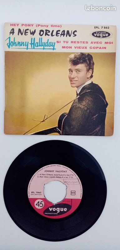 Lot vinyle johnny hallyday 45 tours (image 2)