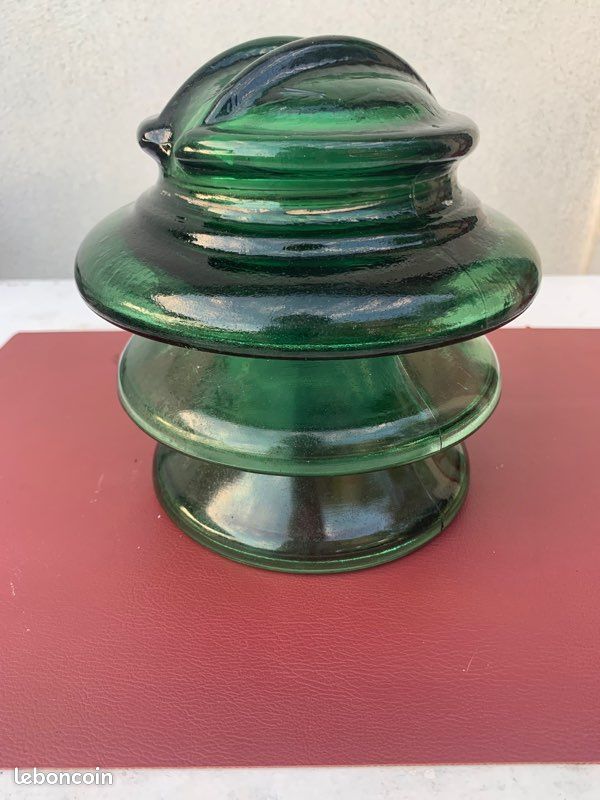 Isolateur ancien en verre L’electro verre (image 2)