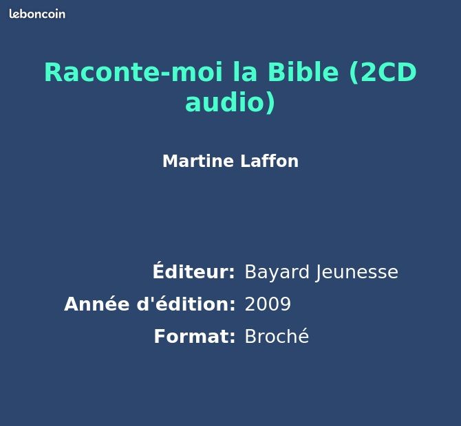 Raconte-moi la Bible (2CD audio) (image 2)