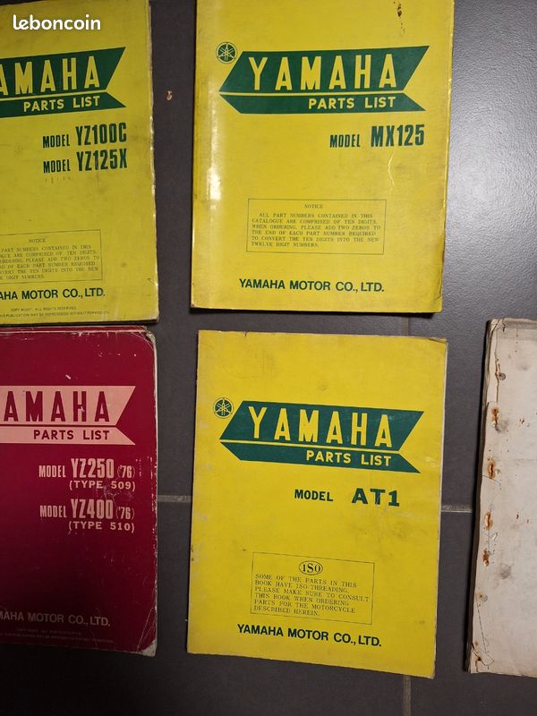 Part list yamaha Cross - YZ MX AT1 (image 2)