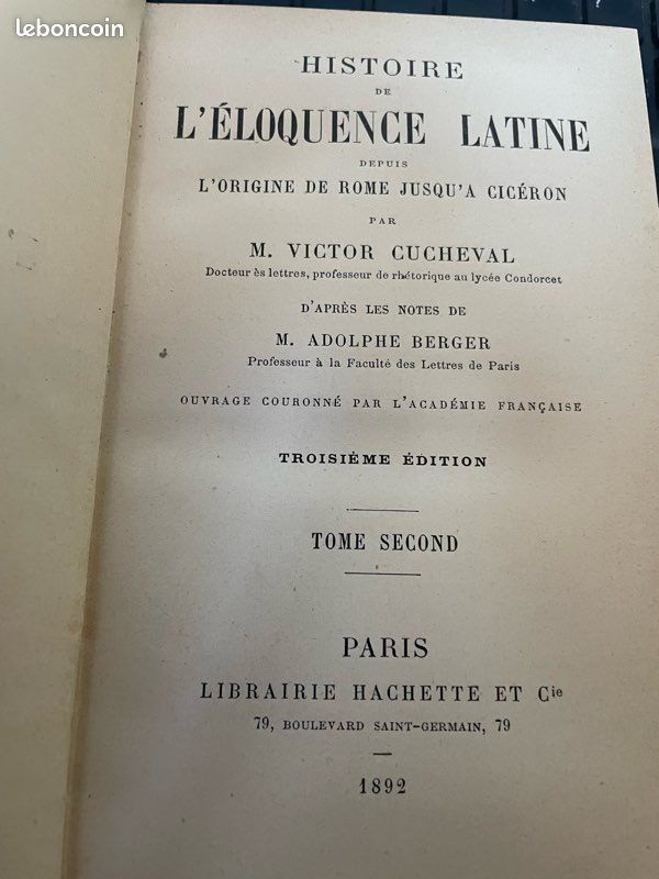 Histoire de l'Eloquence Latine (image 1)