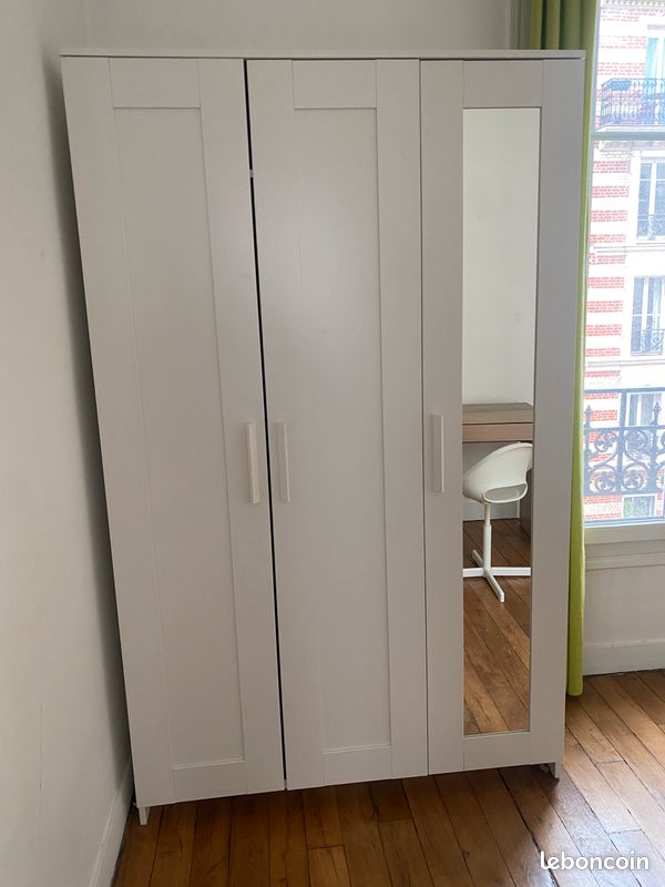 Armoire 3 portes et miroir - BRIMNES IKEA (image 1)