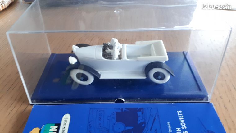 Miniature Tintin - Voiture Mercedes Torpedo - Pays Des Soviets - Moulinsart 1/43 Métal