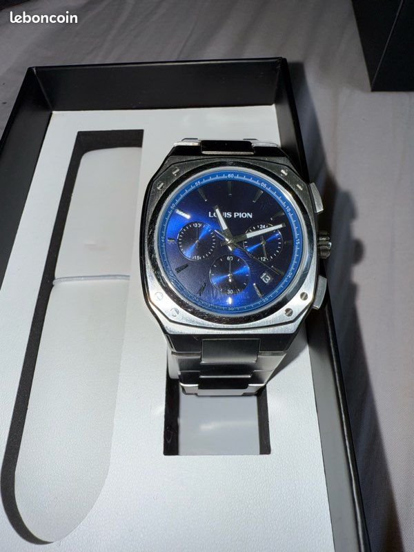 Montre Homme Louis Pion Ethan Bleu (Quartz) – 135 (image 1)