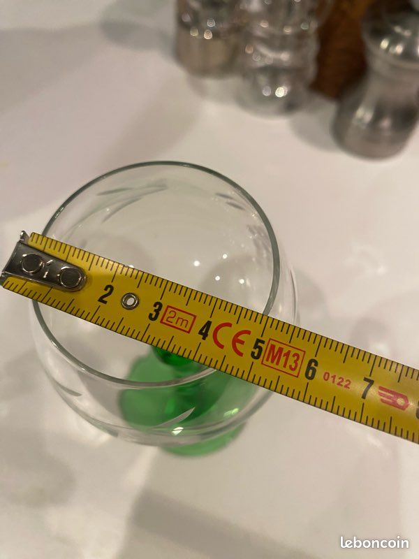 6 verres vin blanc pieds torsadés 💚 (image 6)