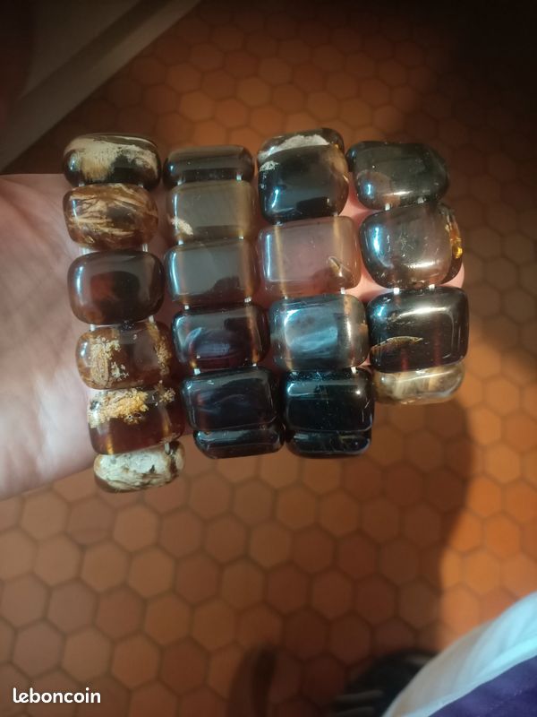 10 bracelets en ambre de Sumatra (image 3)