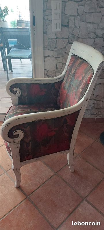 2 Fauteuils en bois ancien foncé (image 5)