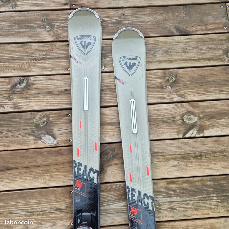 ROSSIGNOL SKI REACT 8 C.A.M. + FIXATIONS NX 12 K GW B80 BLK HOT RED