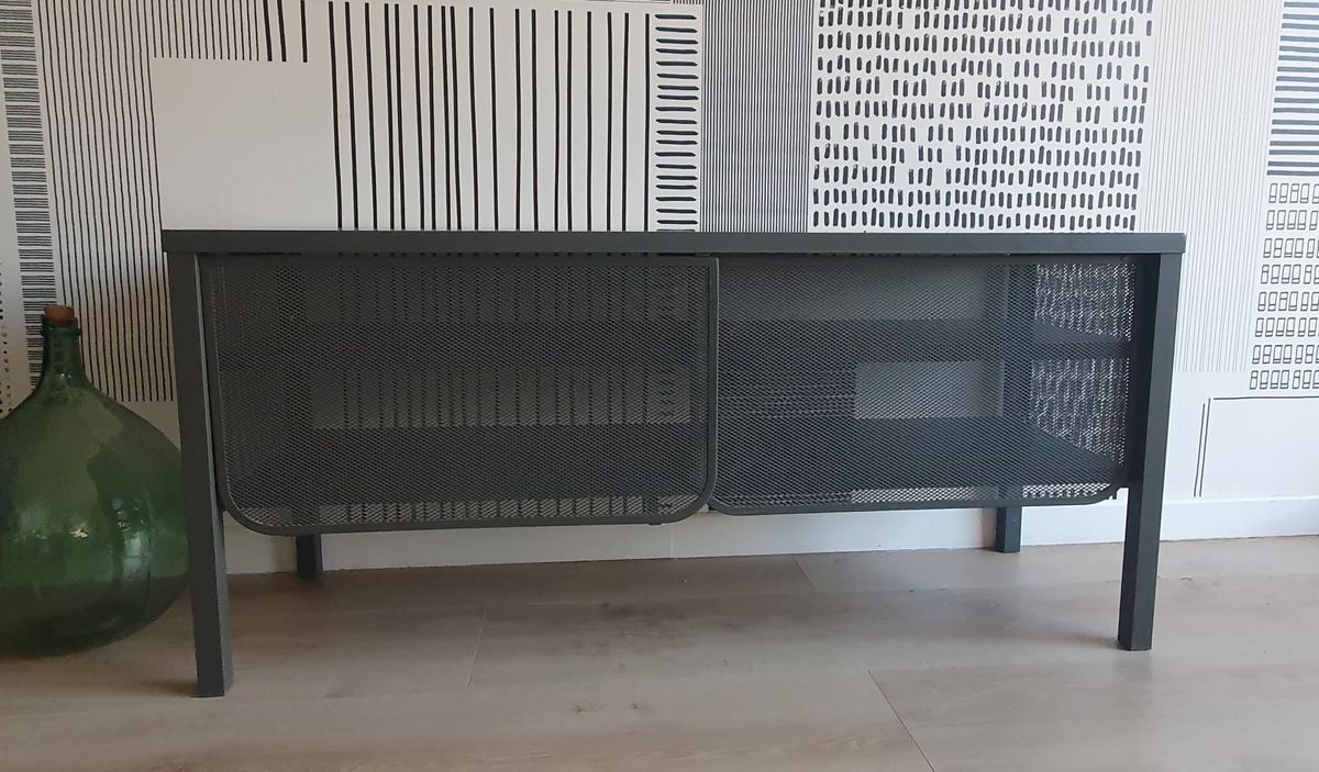 Meuble TV acier gris - IKEA