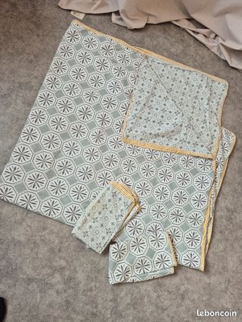 Nappe d'Alsace ribeauville et 6 serviettes - Linge de maison