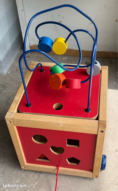 Cube bois enfant (image 1)