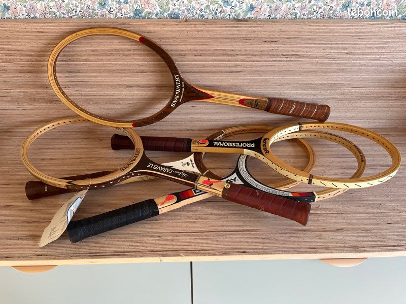 Raquette De Tennis Vintage Bancroft Super Winner – Bois 1970, Grip 4 1/4, Fabriquée USA