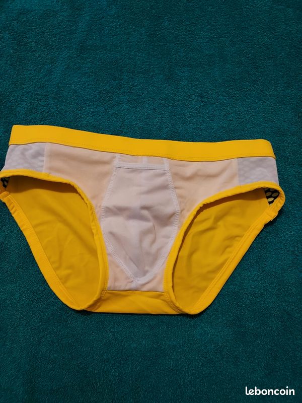 Slip de bain homme jaunes Vêtements
