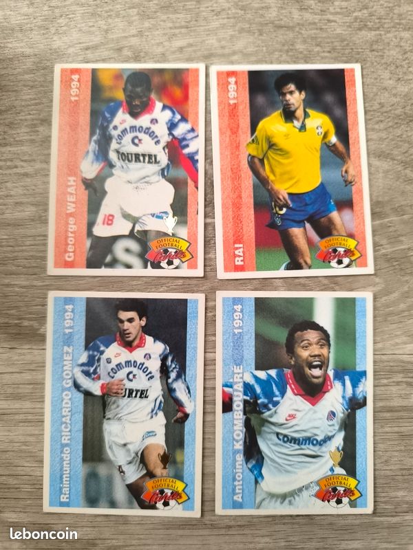 Lot De Cartes Postales PSG Saison 1990-91 - Collection Vintage
