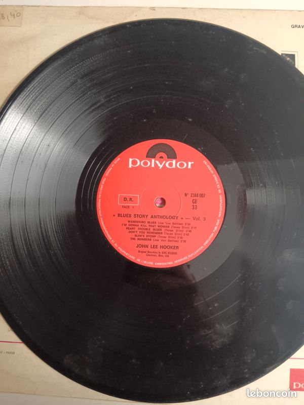 John lee Hooker blues story vinyl 33t (image 4)